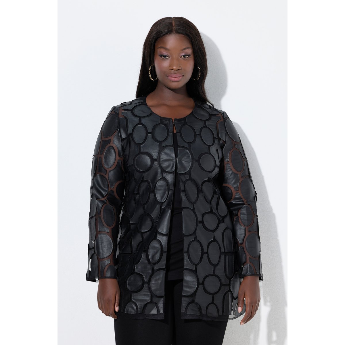Veste en simili noir, ULLA POPKEN