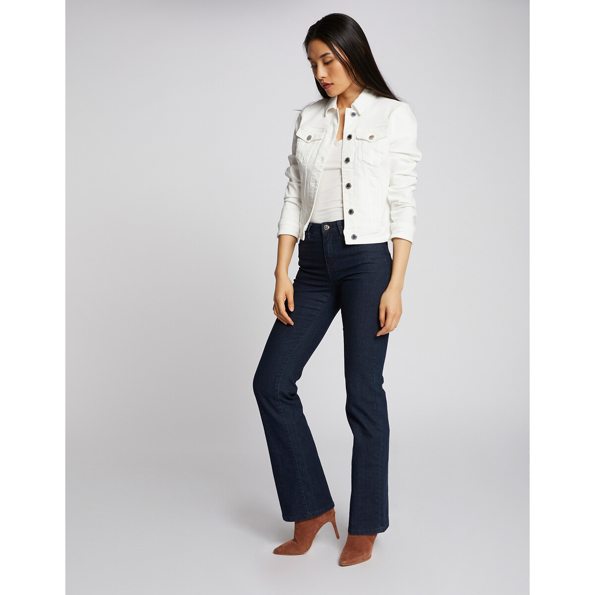 Veste jean blanc, MORGAN