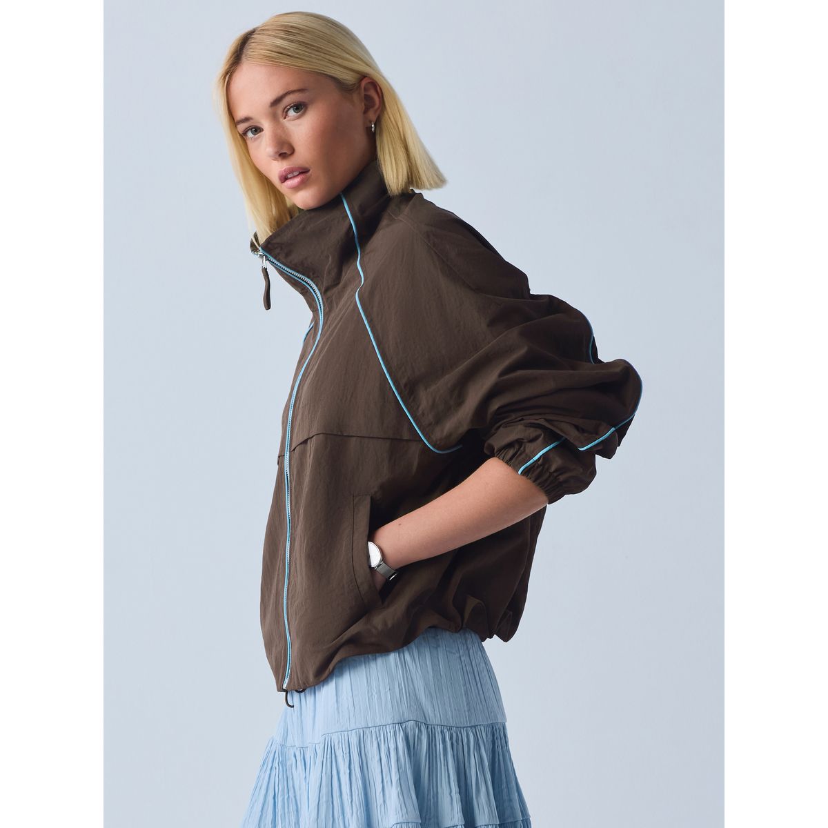 Veste résistante à l'eau marron chocolat, NEXT