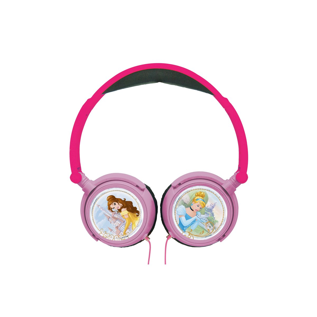 Casque stéréo filaire pliable Disney Princesses rose, LEXIBOOK