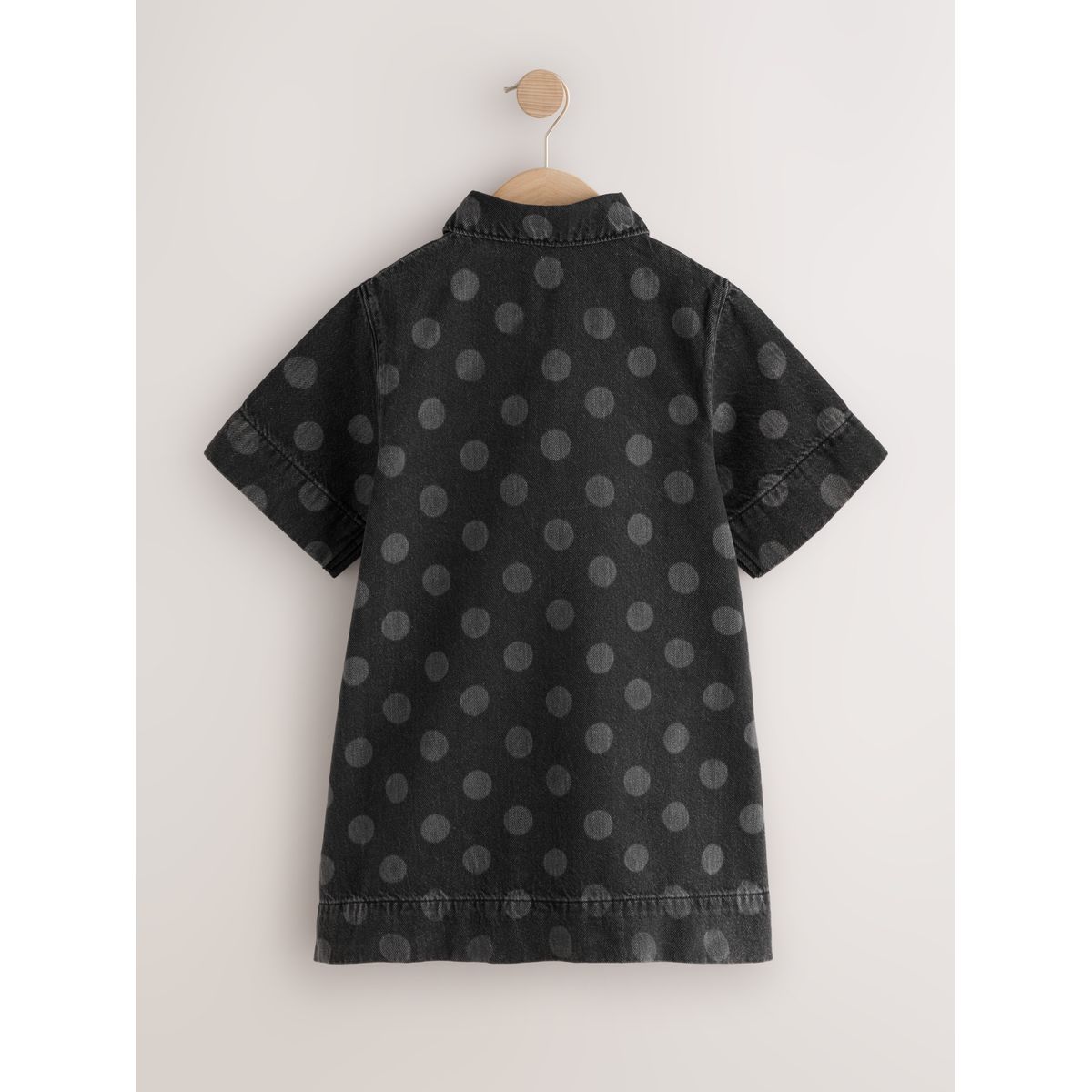 Robe droite en denim à pois noir, NEXT
