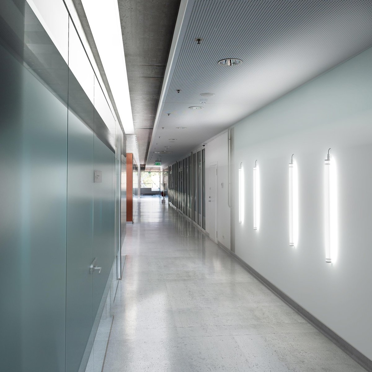 Réglette LED en polycarbonate, NELAS blanc, INSPIRE