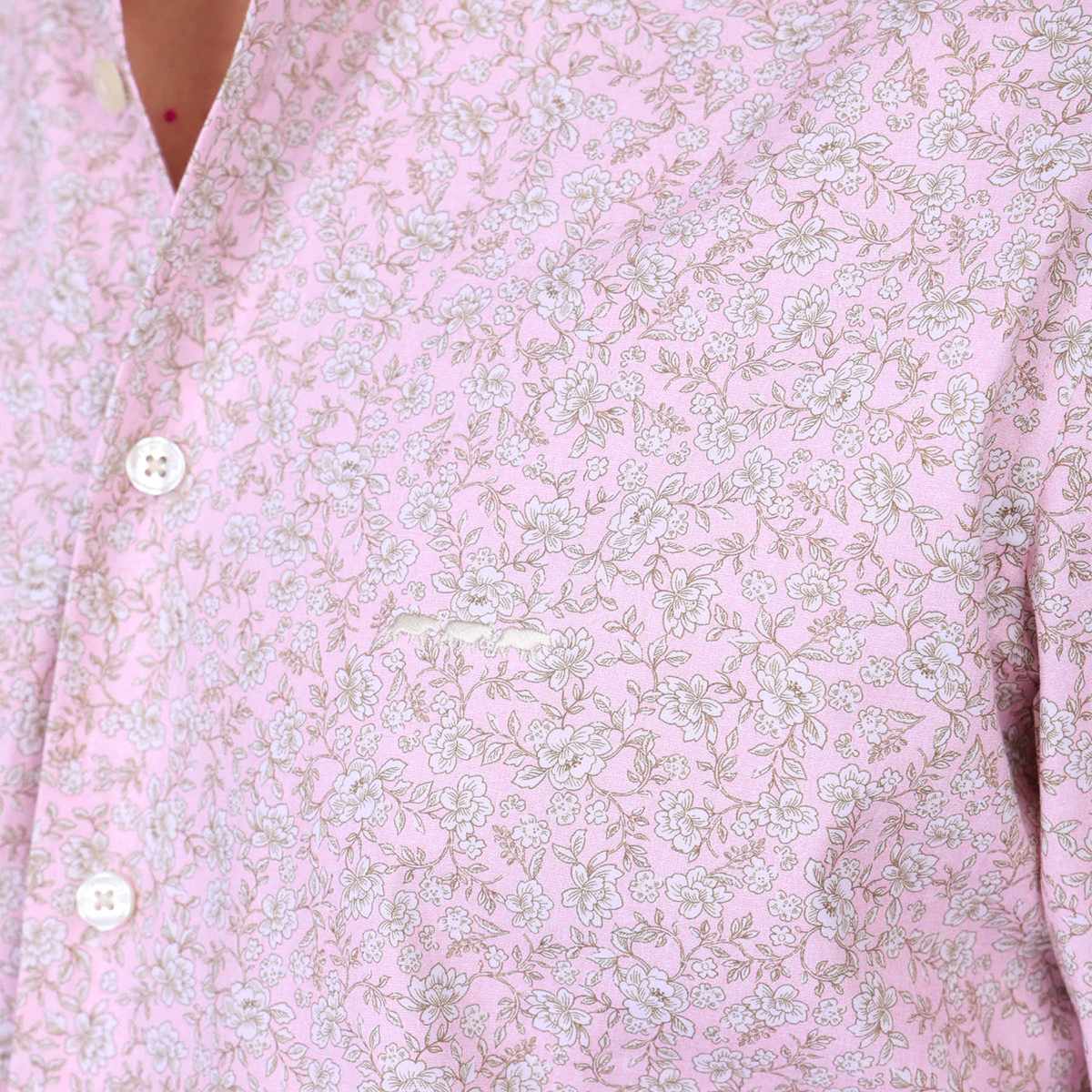 Chemise cintrée rose clair, MISE AU GREEN