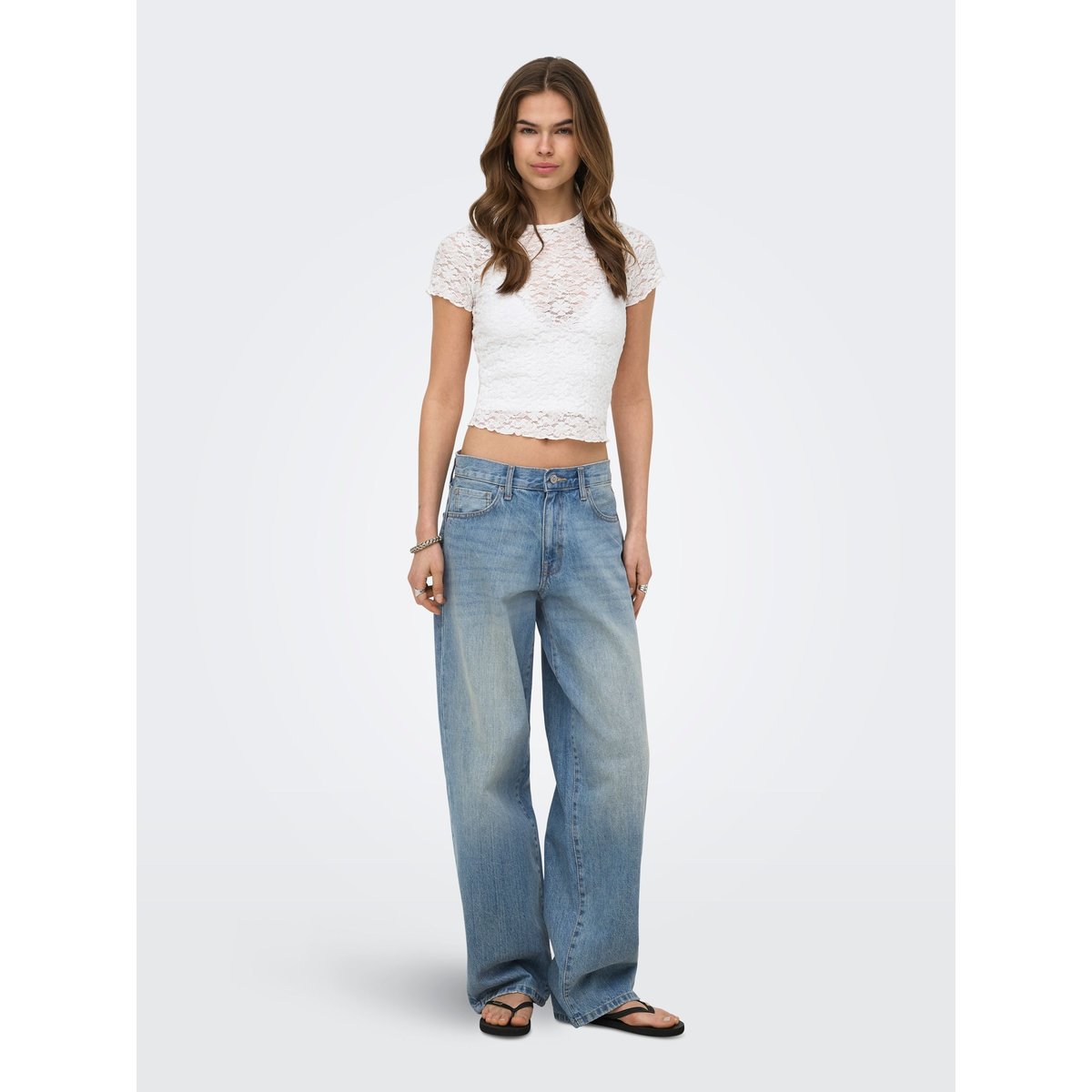 Jean Coupe Droite medium blue denim, ONLY