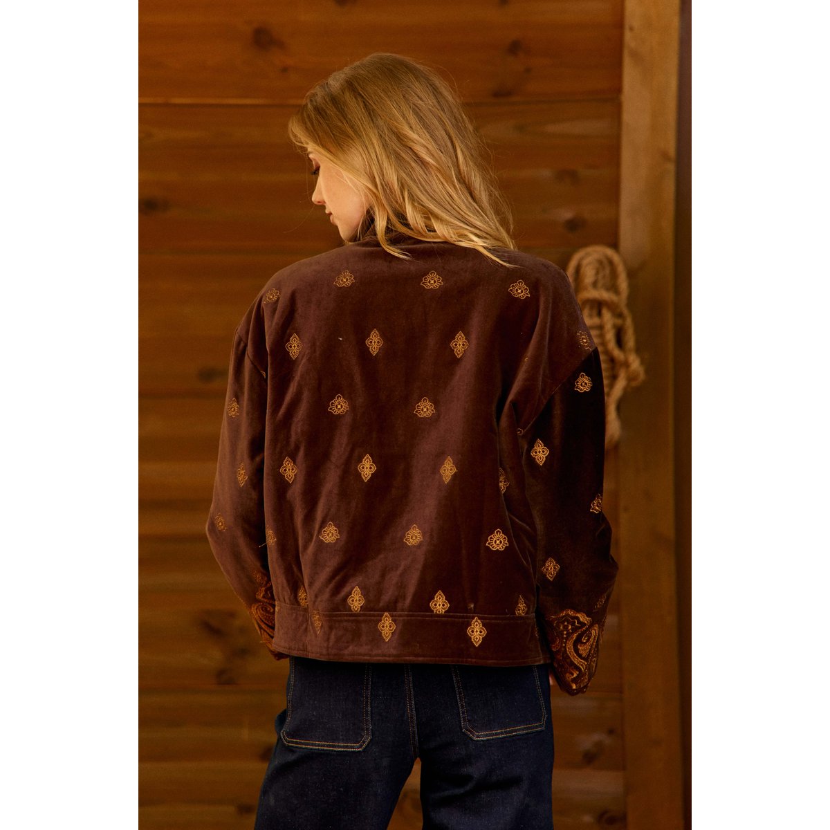 VESTE uni VELDY 16-marron, LA PETITE ETOILE