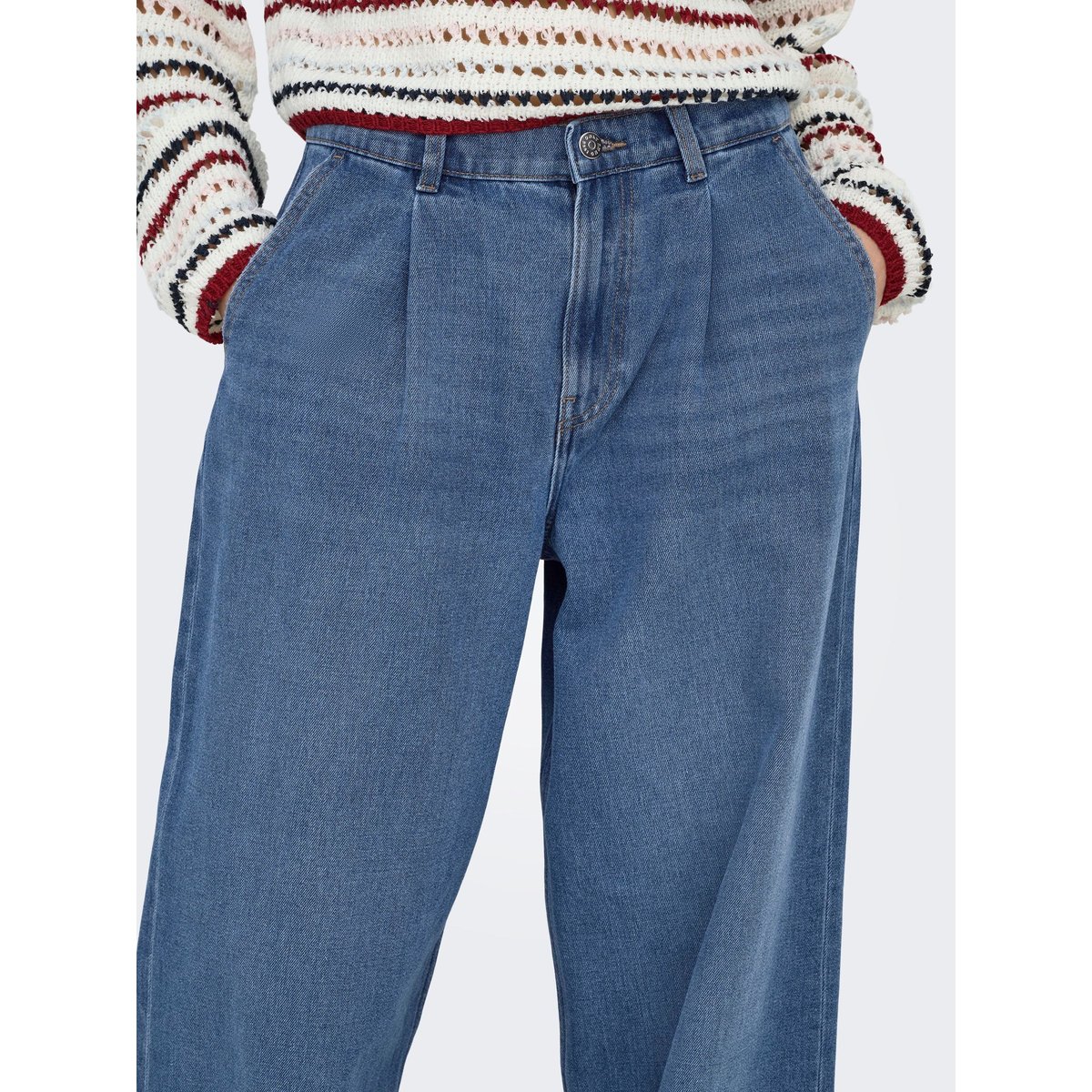 Jean À Jambe Large medium blue denim, ONLY