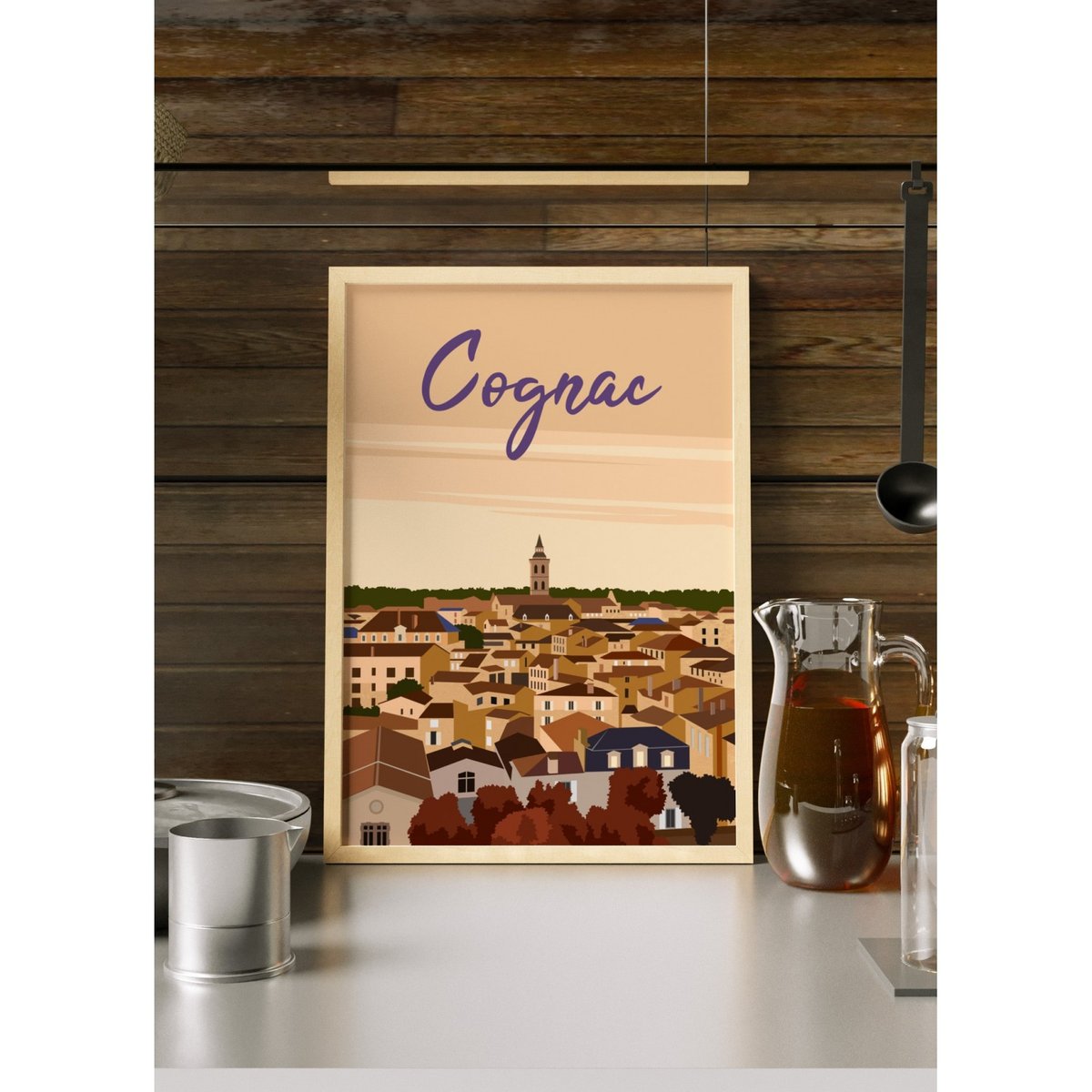 Affiche ville Cognac blanc, L'AFFICHERIE