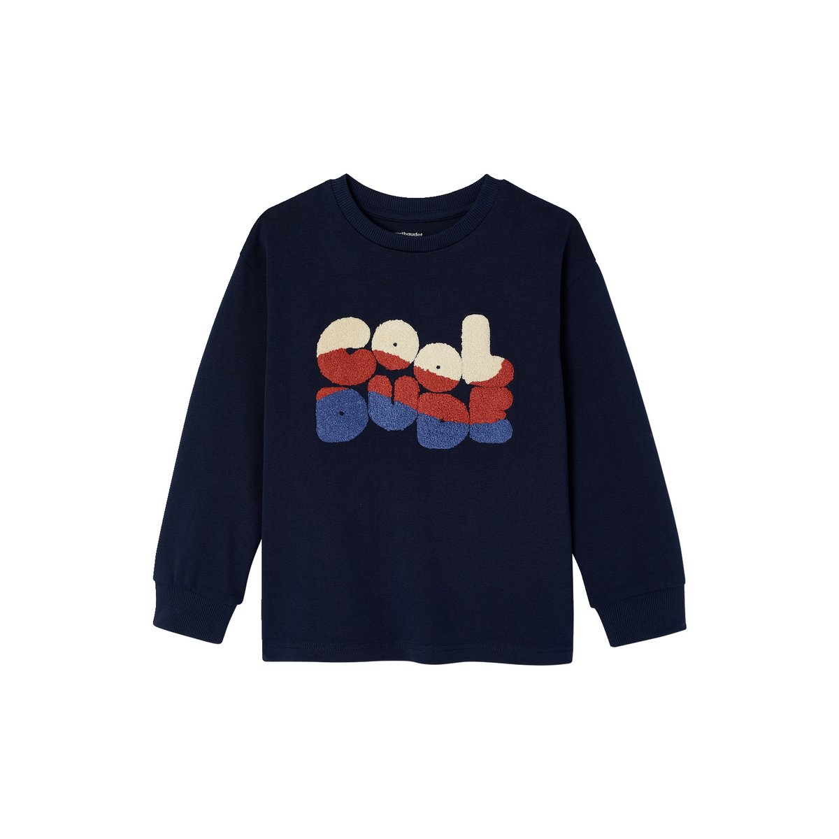 T-shirt manches longues marine, VERTBAUDET