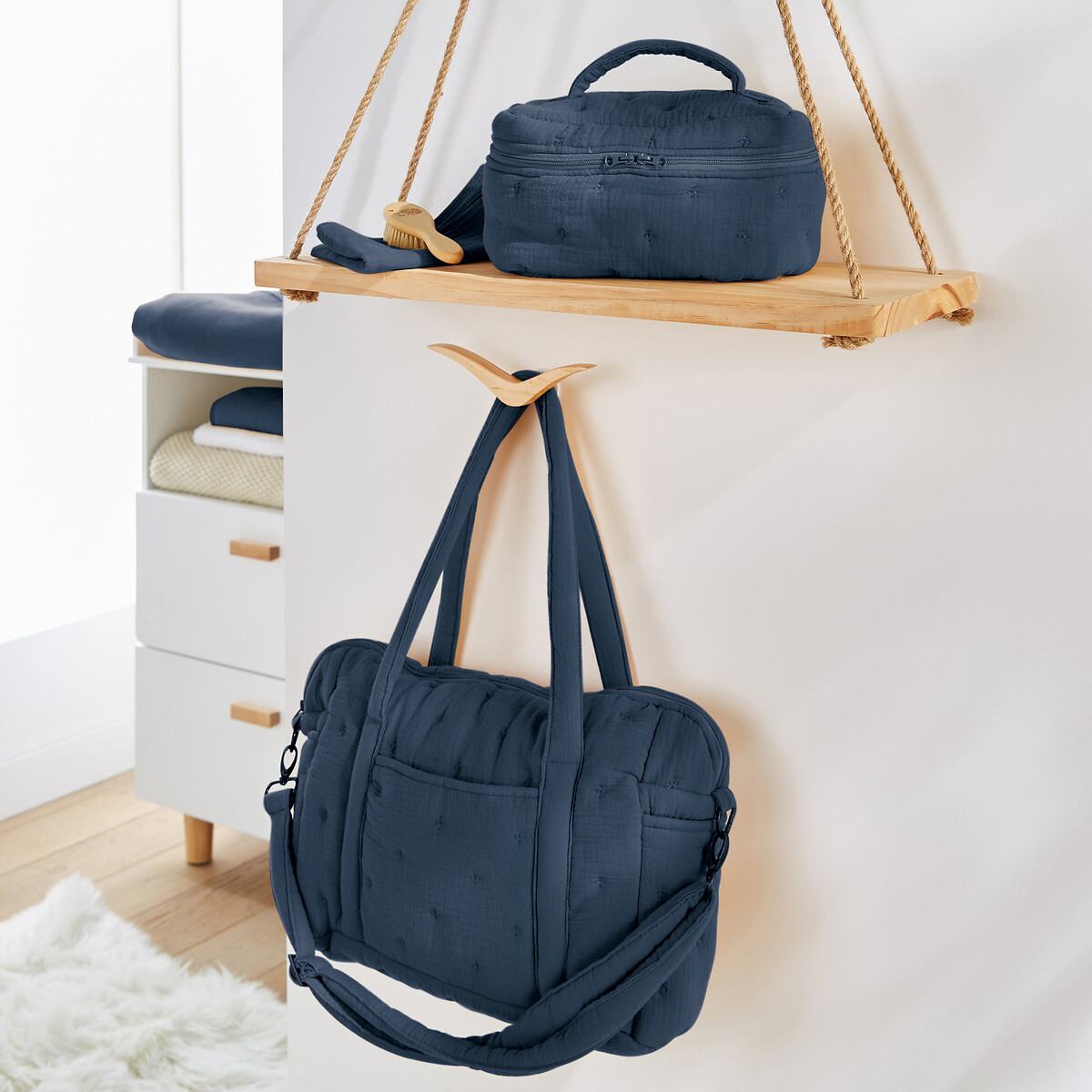Vanity in tetra, Kumla pruisisch blauw, LA REDOUTE INTERIEURS