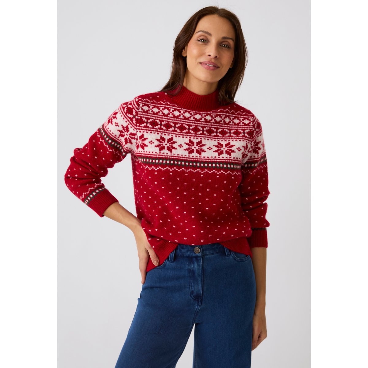 Pull de Noël Thermolactyl rouge, DAMART