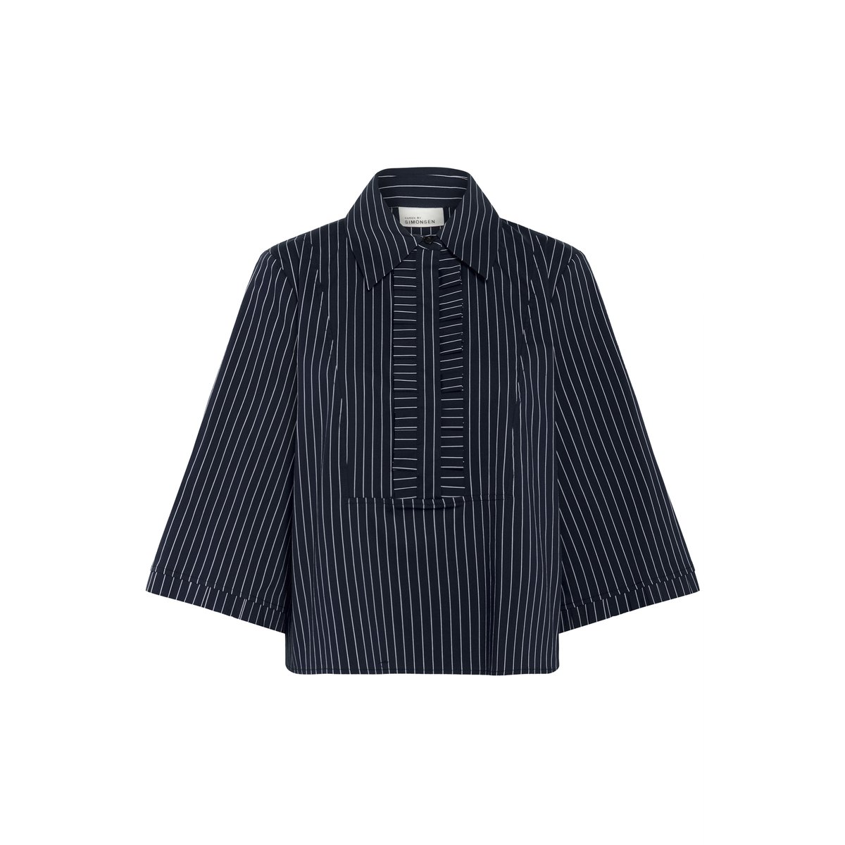 Chemise à manches courtes bleu inkwell stripe, KAREN BY SIMONSEN