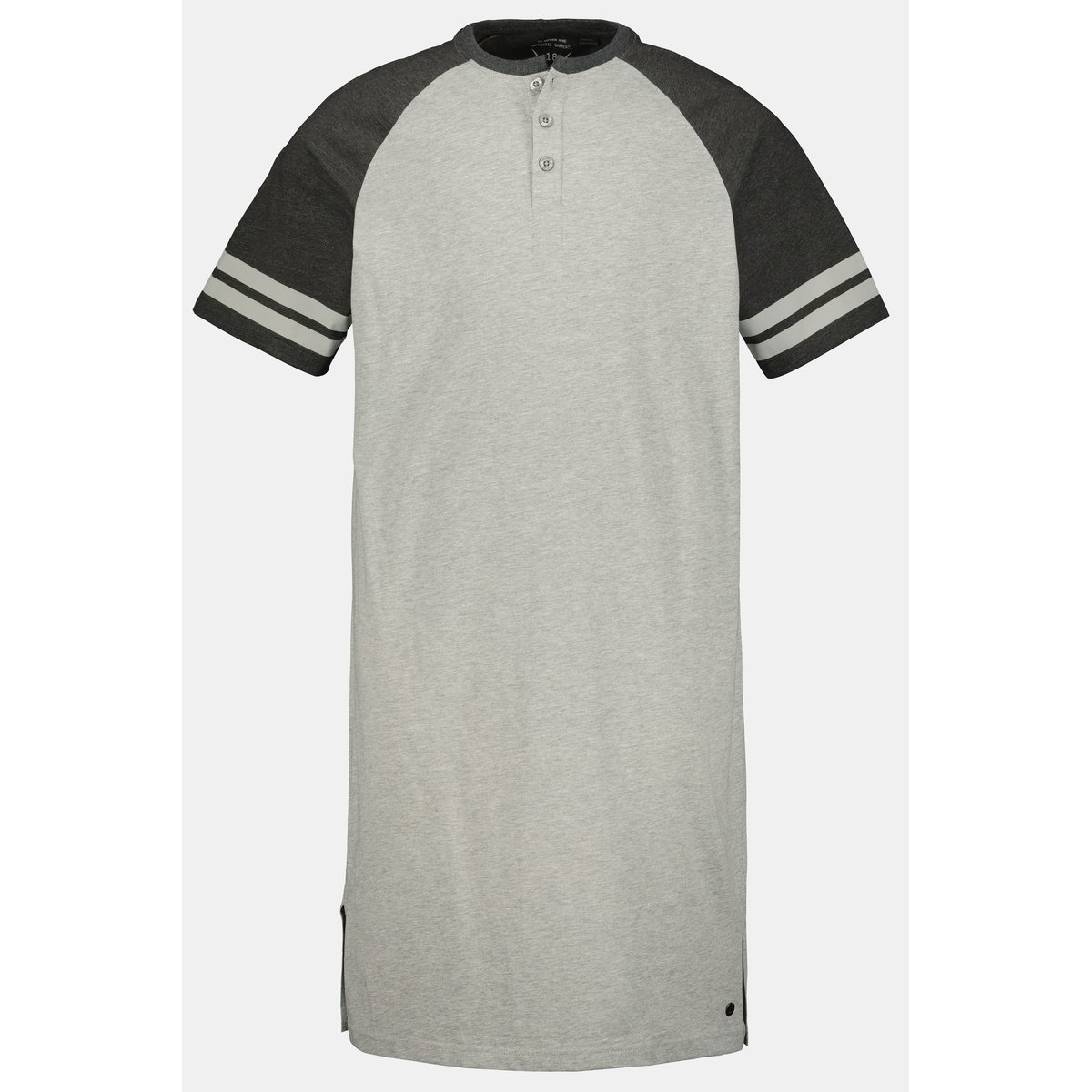 Chemise de nuit, manches courtes gris chiné, JP1880
