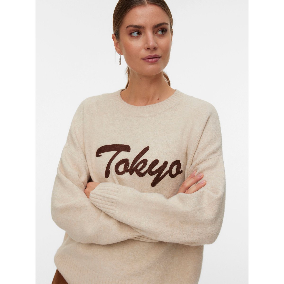 Pull En Maille silver mink, VERO MODA