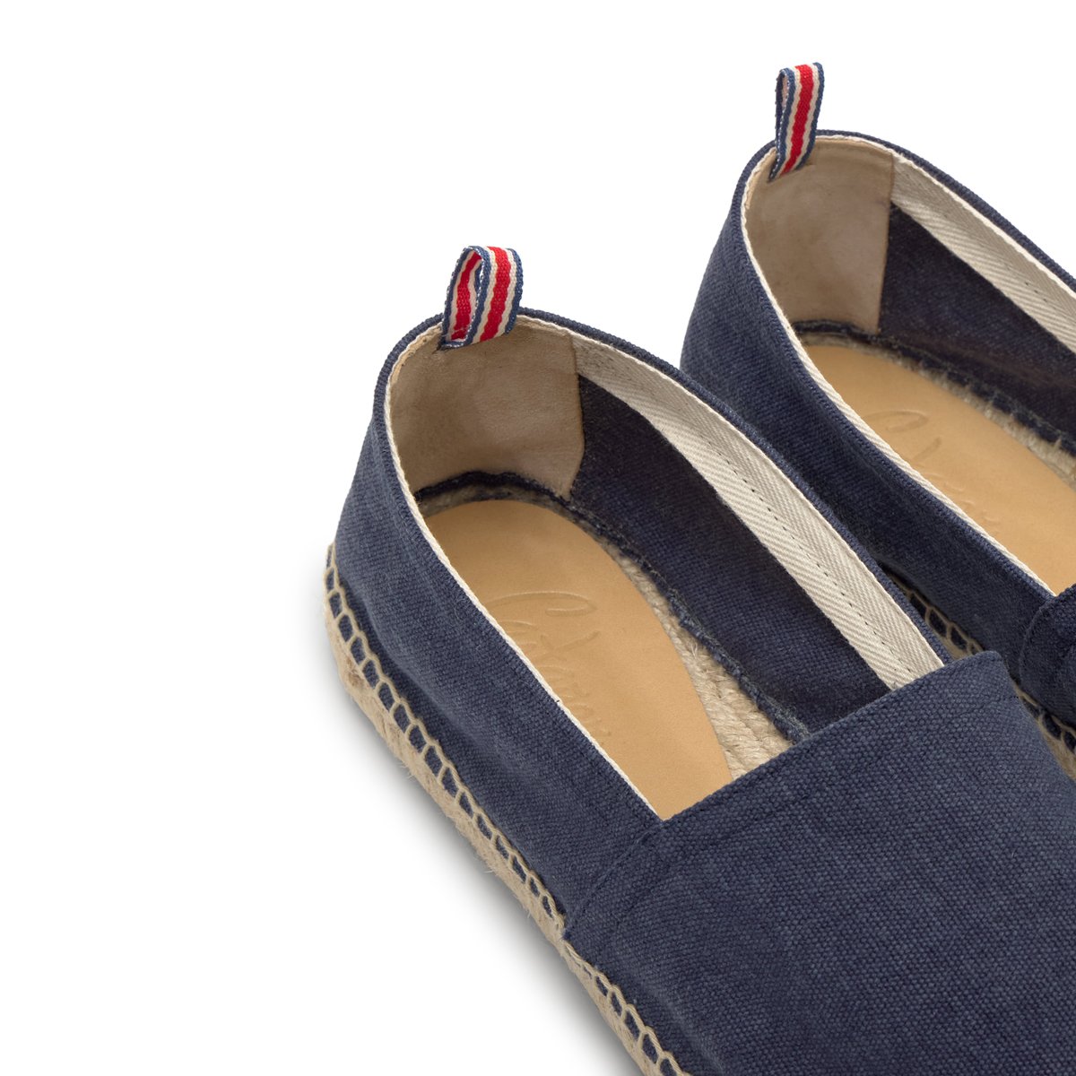 Espadrilles plates à plateforme tressée PABLO PLATFORM bleu, CASTANER
