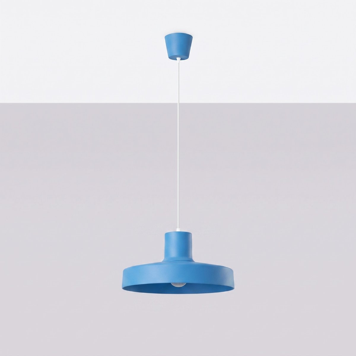 Suspension Acier Bleu E27 1 BILO bleu, EDEN