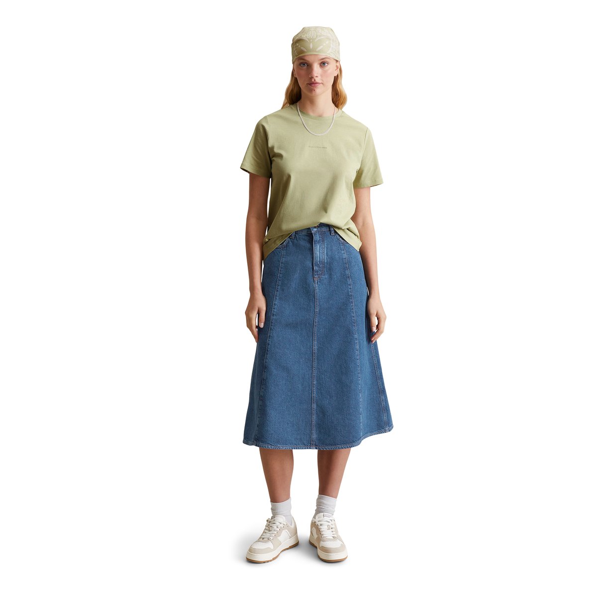 T-shirt DfC regular en coton organique vert, MARC O’POLO DENIM