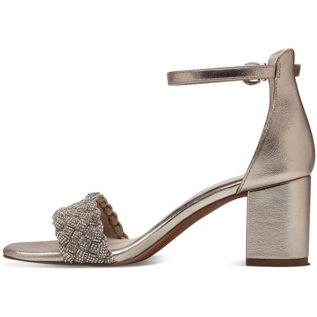 Sandale talon bloc multicolore gris platine, MARCO TOZZI