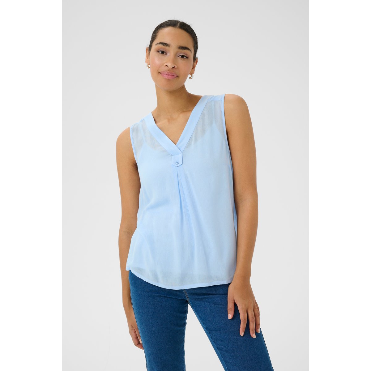 Blouse sans manches bleu windsufer, KAFFE