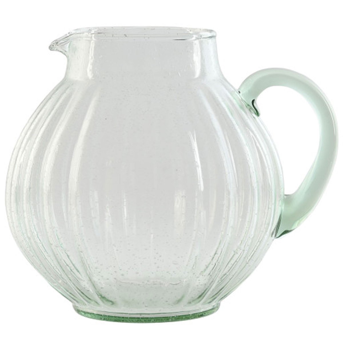 Pichet à eau ou jus de fruits en verre vert 3,25L vert, WADIGA
