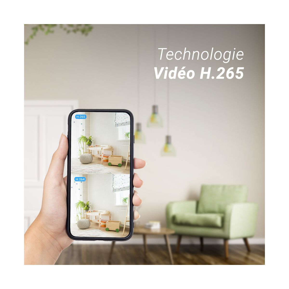 Caméra de surveillance H6C PRO 3K couleur unique, EZVIZ