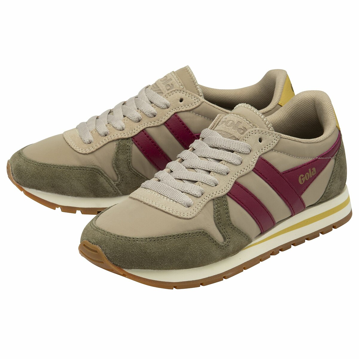 Baskets Daytona Chute gris/kaki/cerise, GOLA