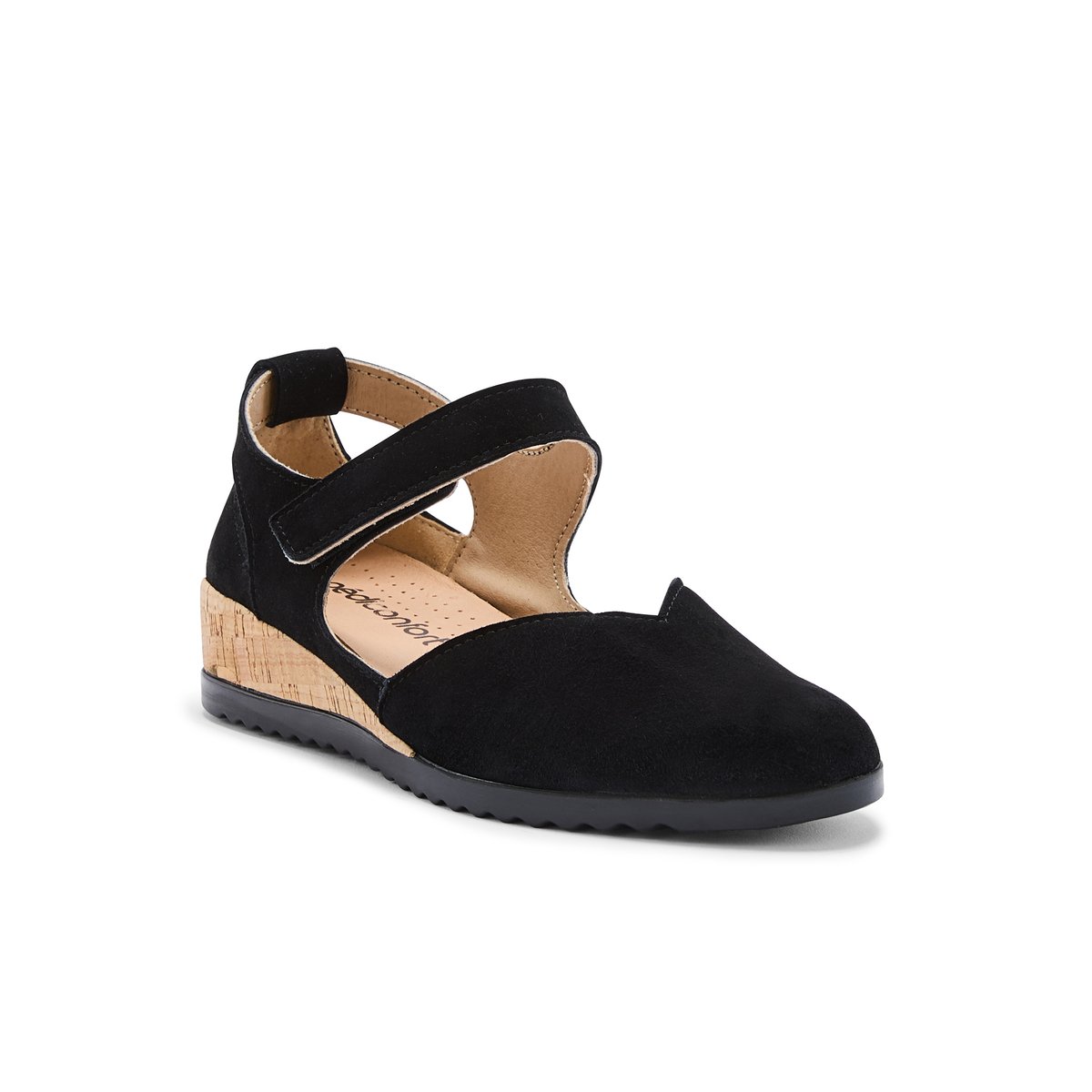 Babies patte scratch semelle amovible noir, PEDICONFORT