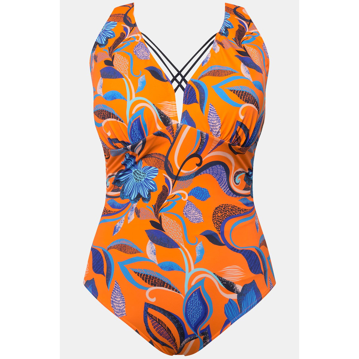 Maillot de bain à fleurs orange vif, ULLA POPKEN