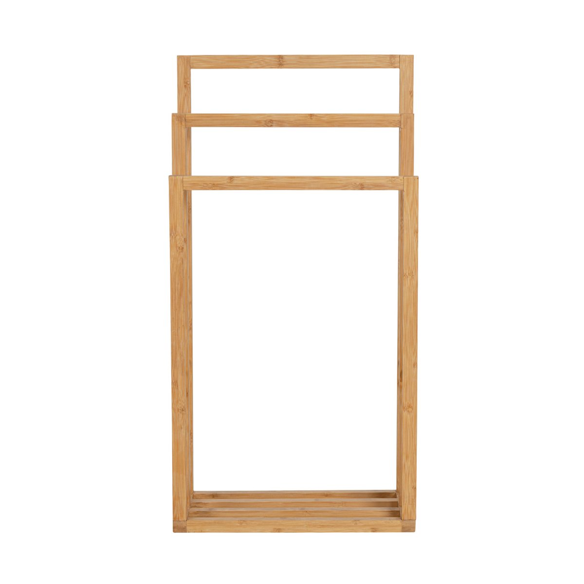 Porte-serviettes sur pied 3 barres BAMBUSA marron, WENKO