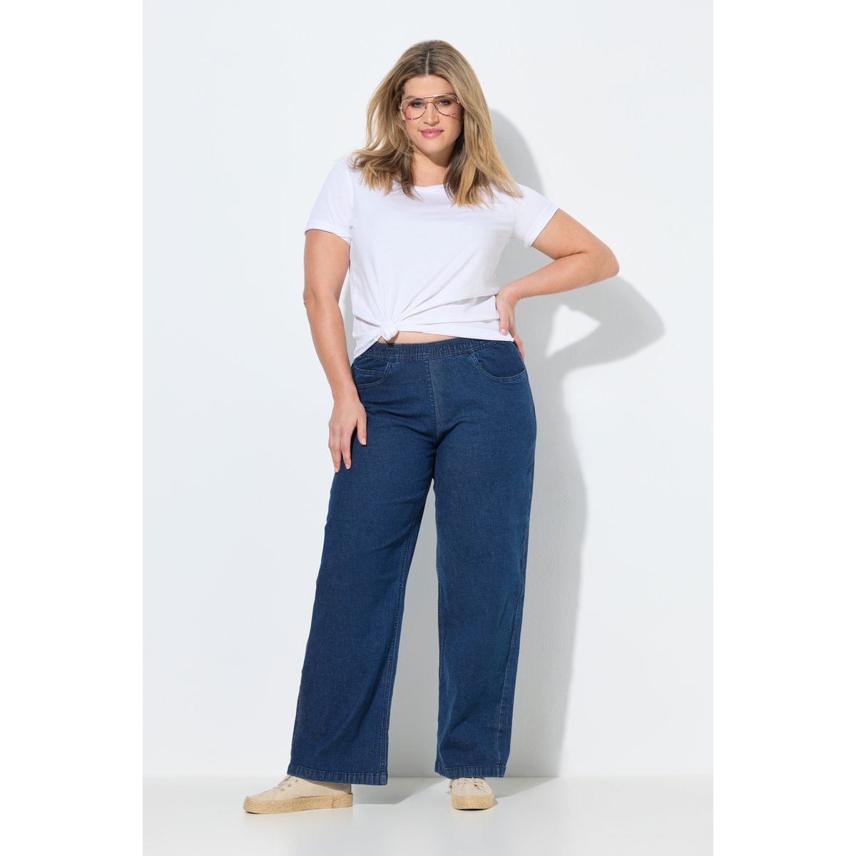 Jean Marlene taille élastique jean bleu foncé, ULLA POPKEN