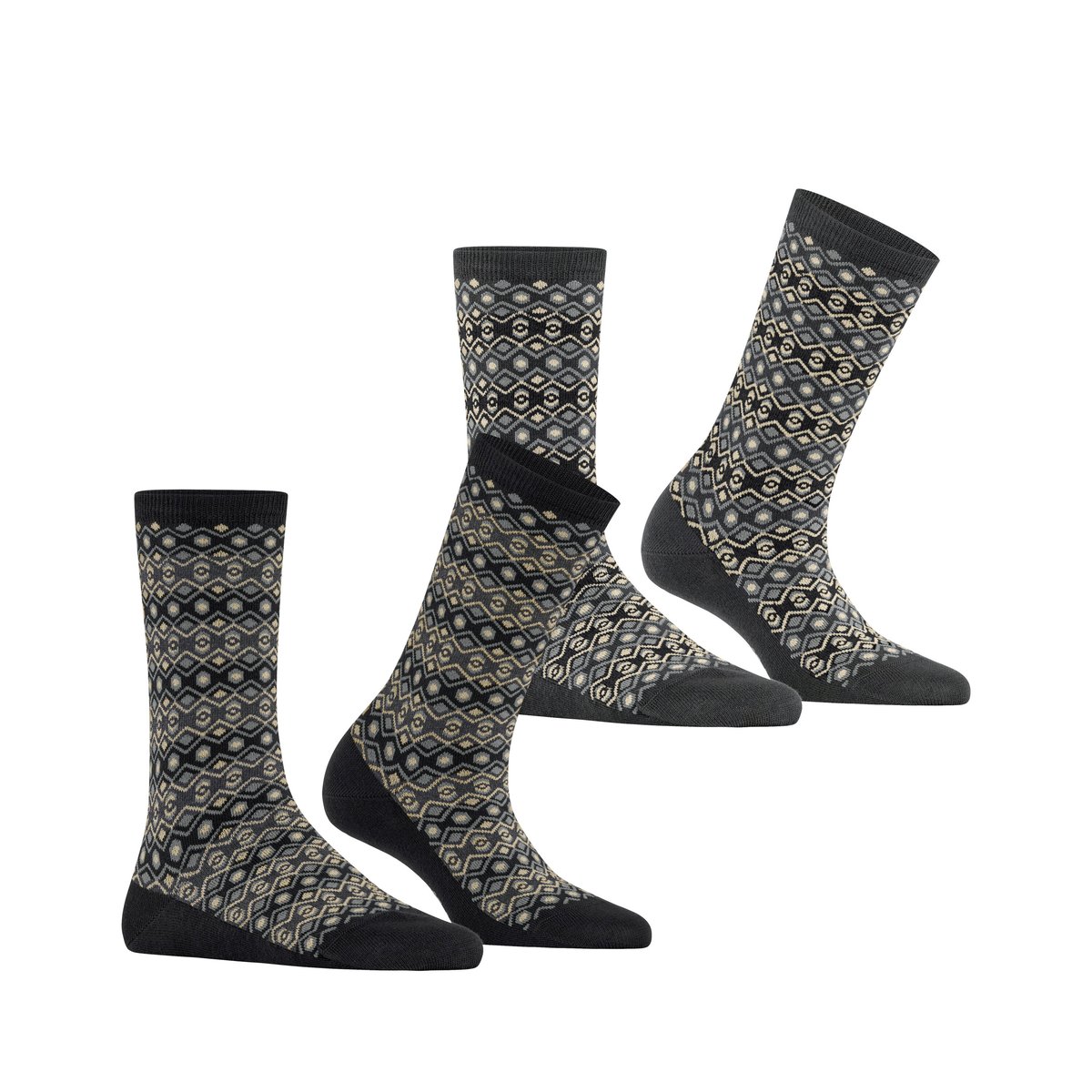 Chaussettes Scandinavian 2-Pack Opaque motif, ESPRIT