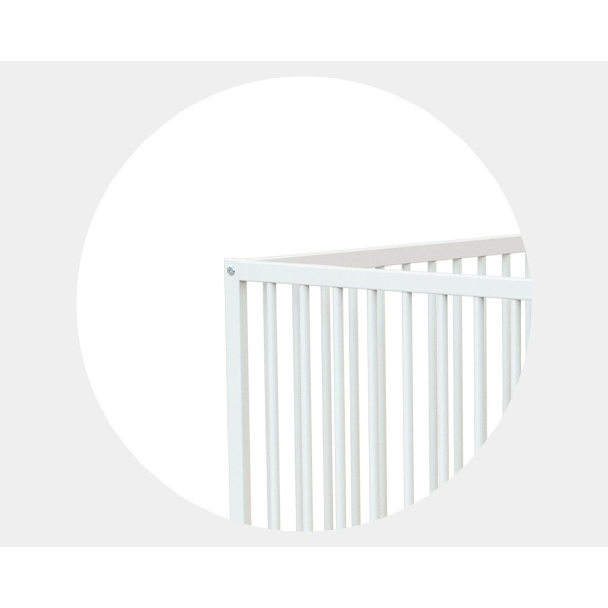 Lit bébé en bois ONE blanc, WEBABY