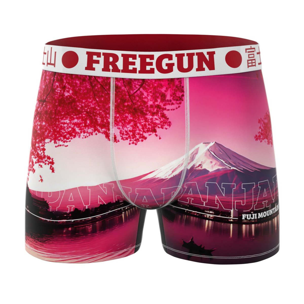 Lot De 3 Boxers Travel rose/violet/orange/vert/jaune, FREEGUN