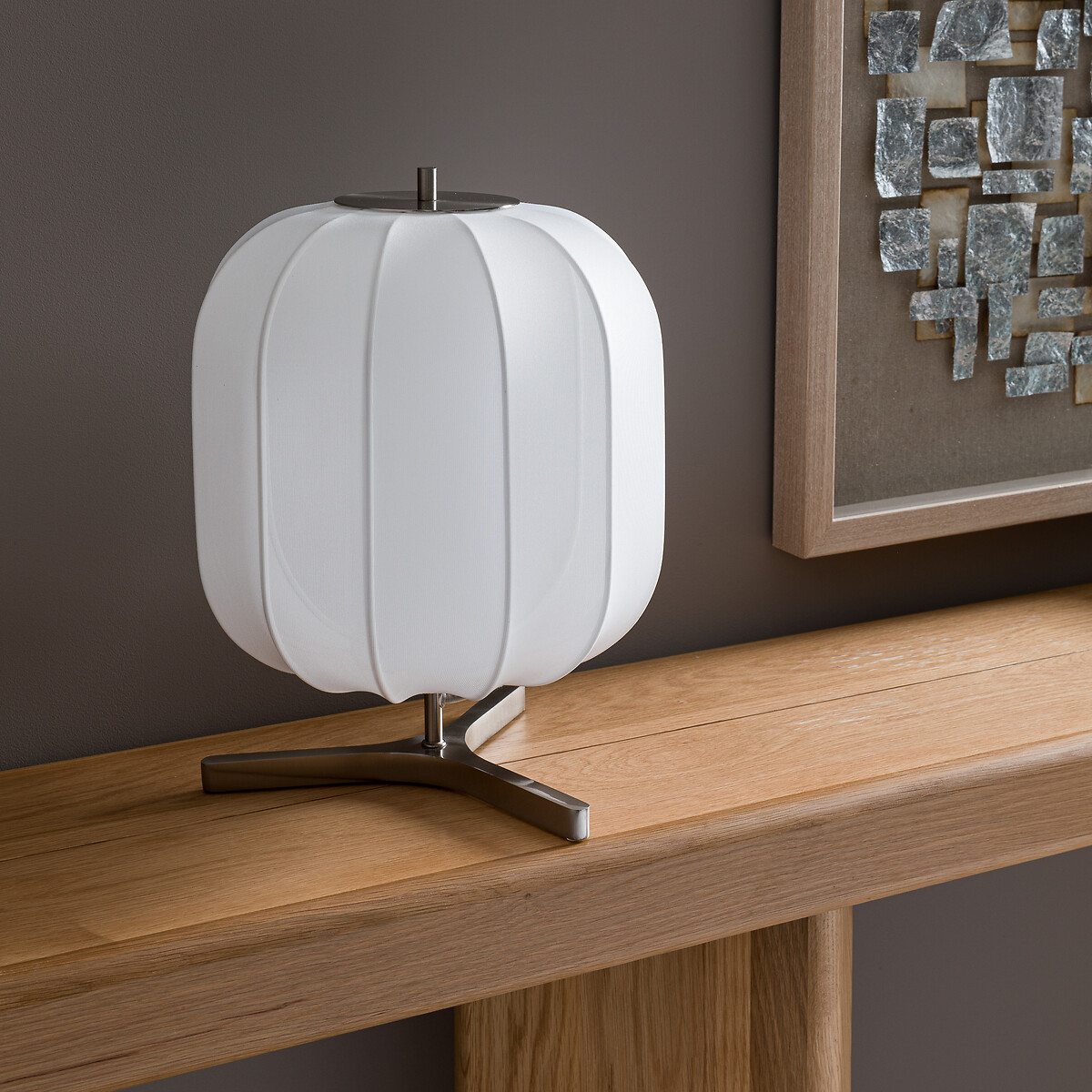 Lamp, lantaarn in Mesh, Satchi satijnen nickel, AM.PM
