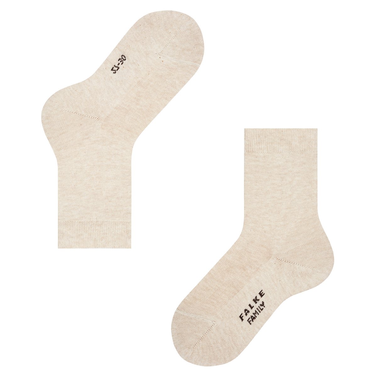 Chaussettes Family beige chiné, FALKE