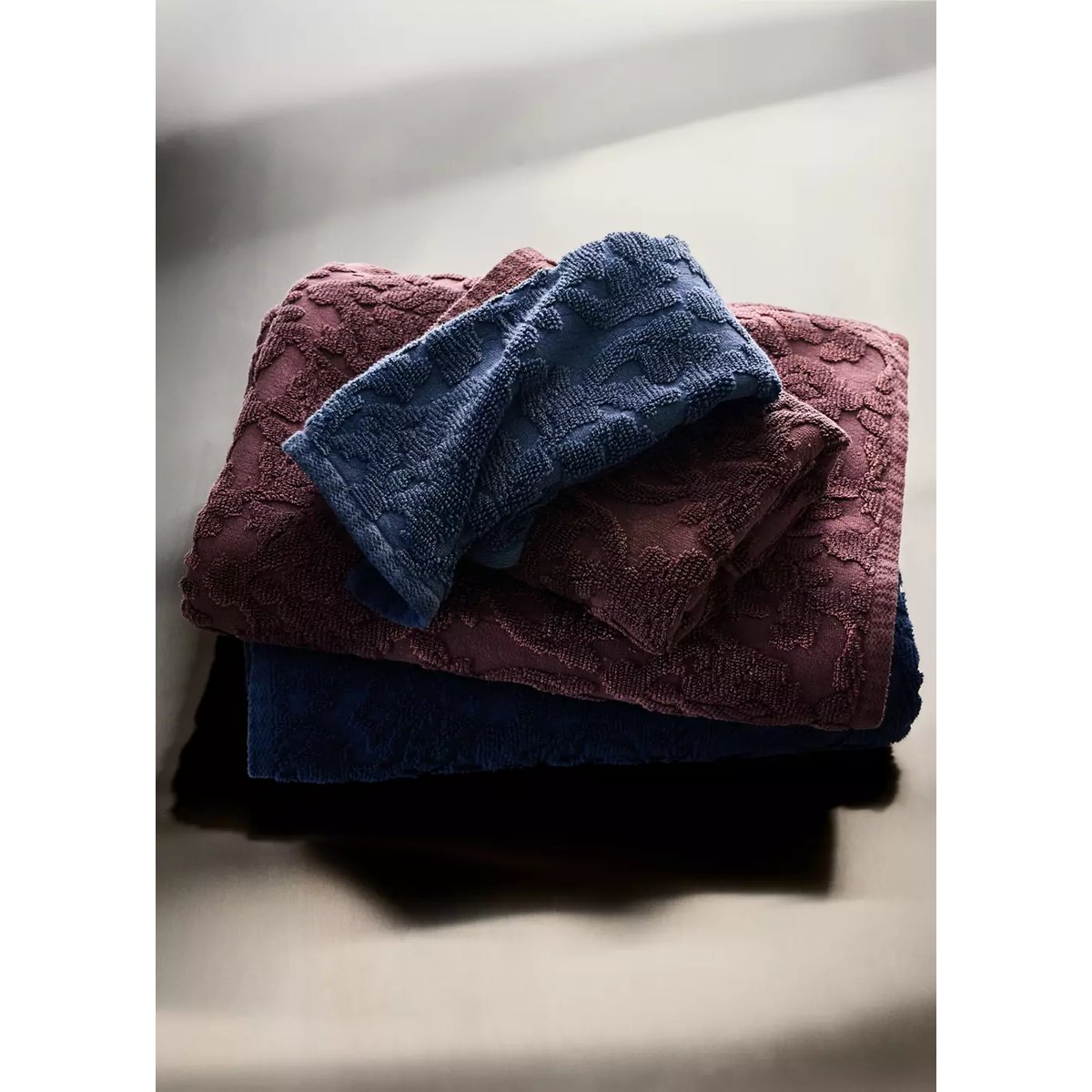 Drap de bain coton jacquard rose, MANGO HOME