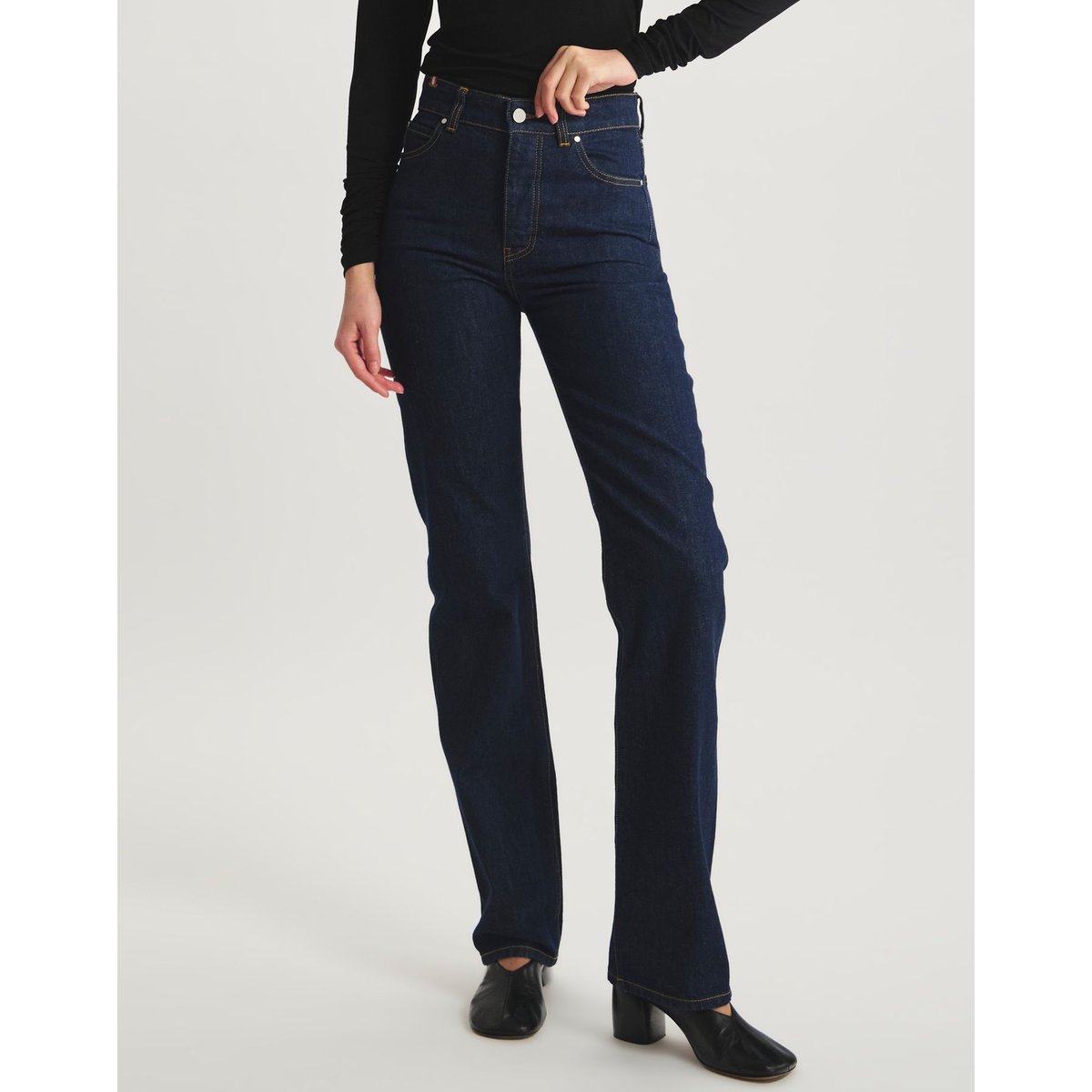 Jean Neil en coton marine bleu, INES DE LA FRESSANGE PARIS