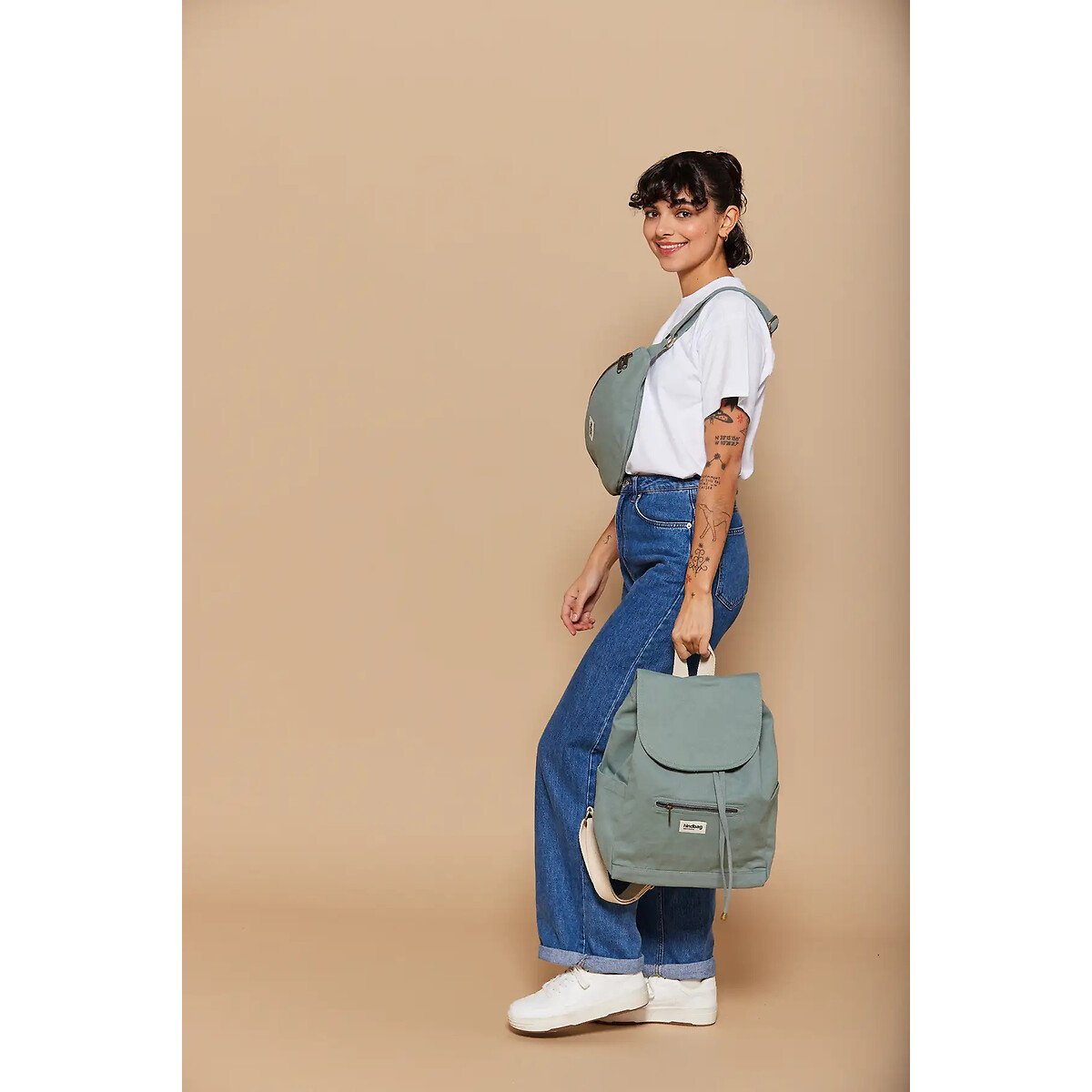 Rucksack ELIOT graugrün, HINDBAG