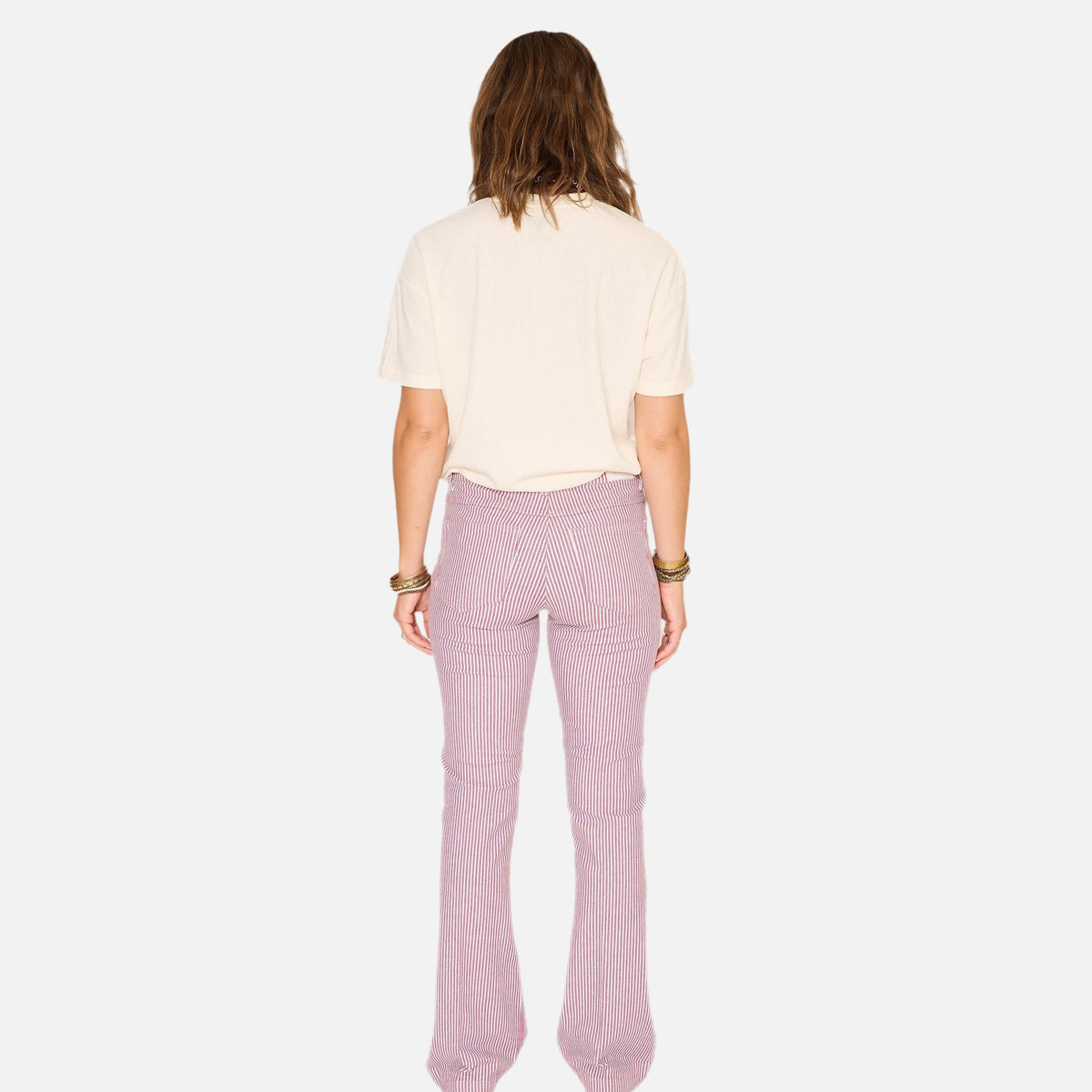 Jean THE DIANA PORTOFINO STRIPES rose, MKT STUDIO