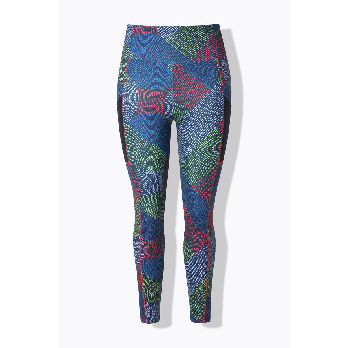 Legging technique aspect « tressé ». Poche marine, ULLA POPKEN