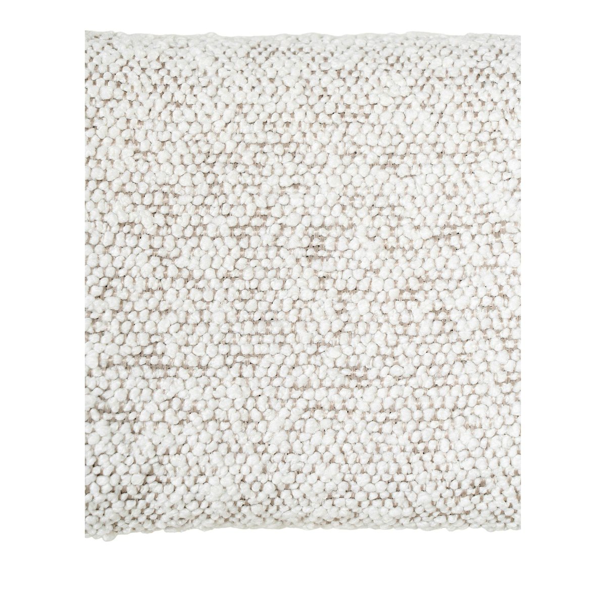 Chaise blanche moderne en tissu bouclette avec accoudoirs (lot de 2) SAVONE ecru, PIER IMPORT