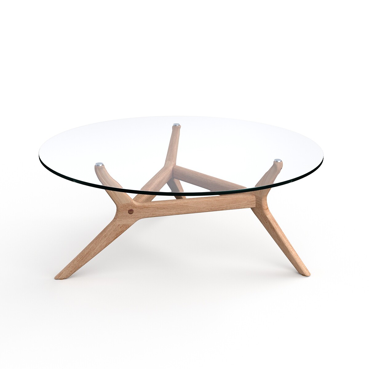 Table basse chêne Ø90 cm, Maricielo chêne naturel, AM.PM