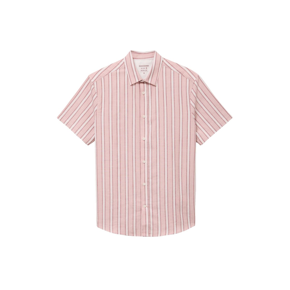 Chemise manches courtes rose pastel, BONOBO