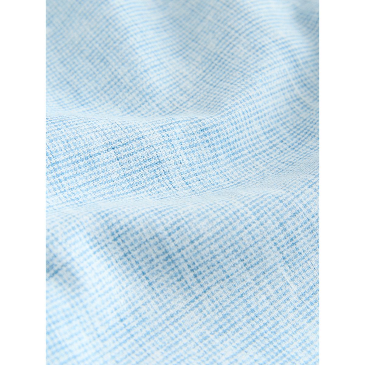 Chemise à manches courtes en lin et coton bleu, NEXT