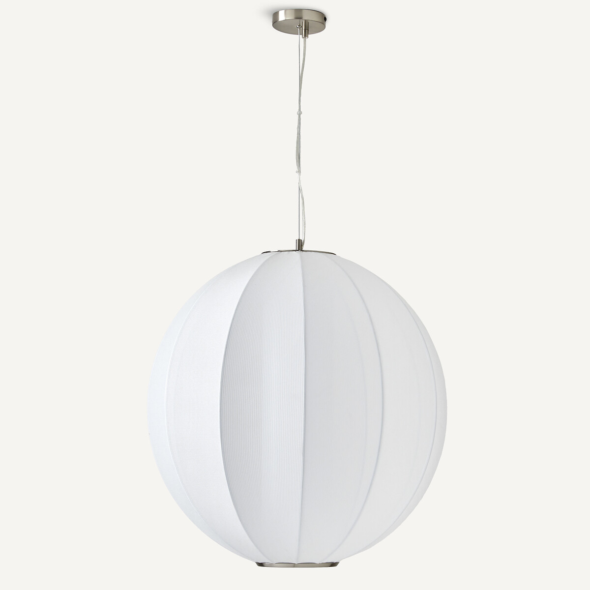 Suspension ronde, lampion en maille, Satchi blanc, AM.PM