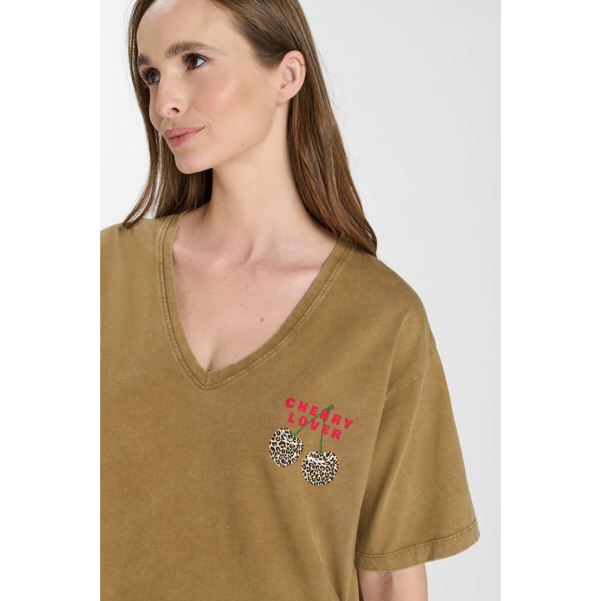 Tee-Shirt ROCKY coffee, LE TEMPS DES CERISES