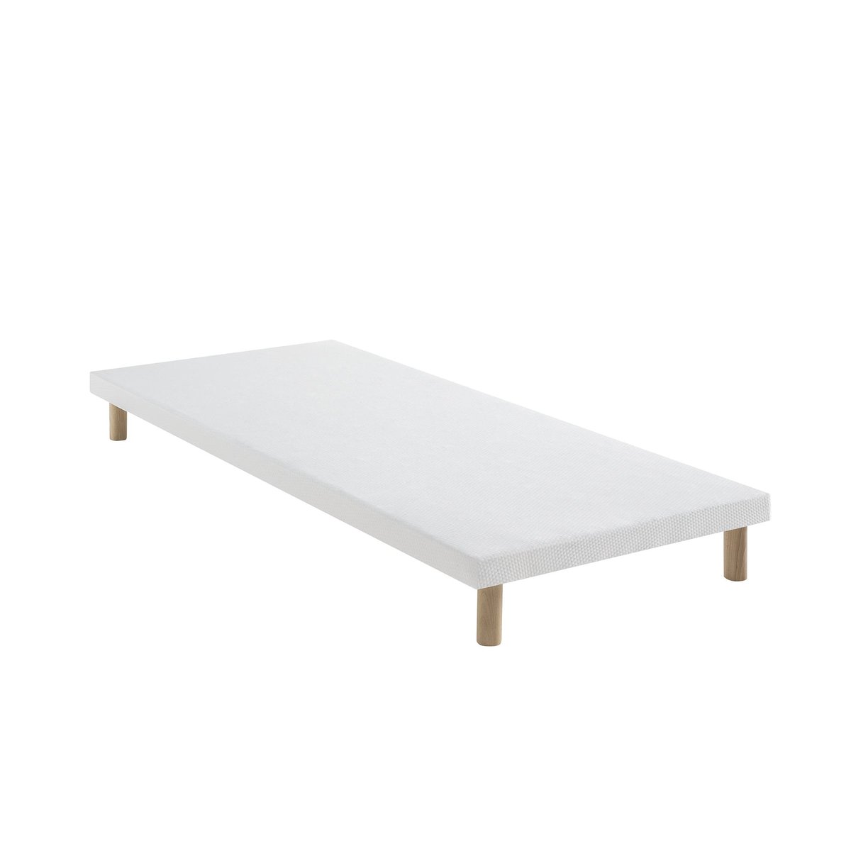 Sommier lattes extra plat tapissier 7cm blanc, SOMEO