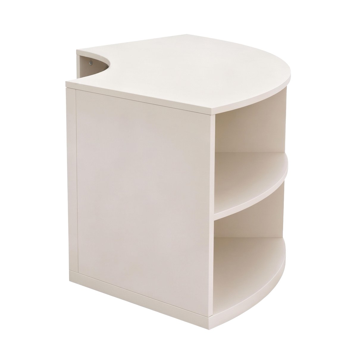 Meuble TV d'angle coloré 120 cm, LUKE crème, OVIALA