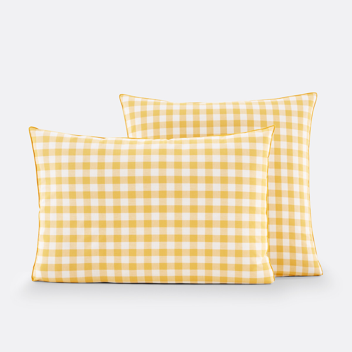 Fronha de almofada em algodão, Veldi amarelo vichy amarelo, LA REDOUTE INTERIEURS