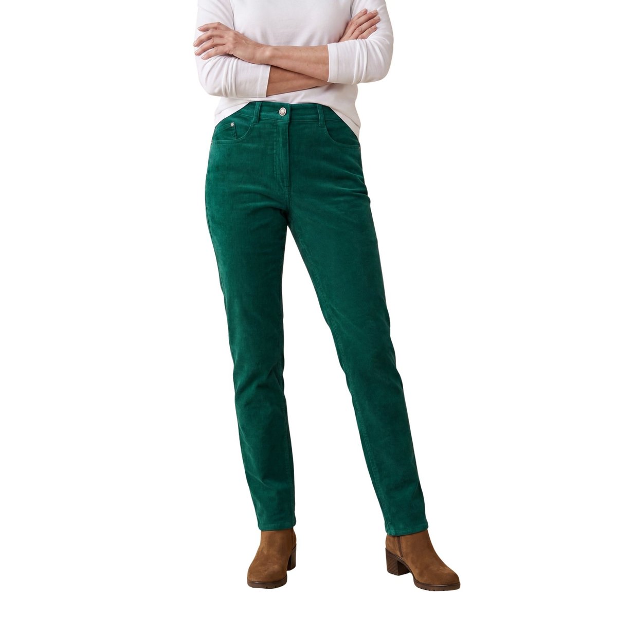 Pantalon velours côtelé coupe droite pacifique, DAXON