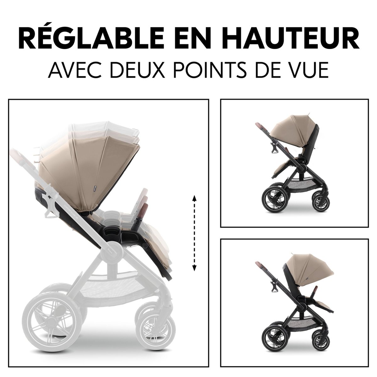 Poussette duo Comfort N Care Air Set Mocha couleur unique, HAUCK
